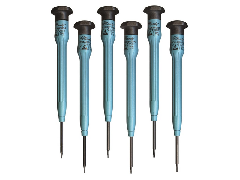 Moody 7pc Torx Driver Set T1 - T6