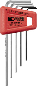PB SWISS HEX KEY SET 0.71MM TO 2.0MM