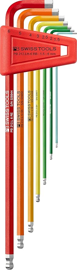 PB SWISS 7 PIECE HEX KEY SET