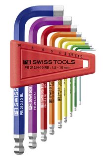PB SWISS HEX KEY SET, 9PCE, 1.5MM TO 10MM