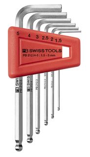 PB SWISS HEX SET BALL END 1.5 TO 5MM
