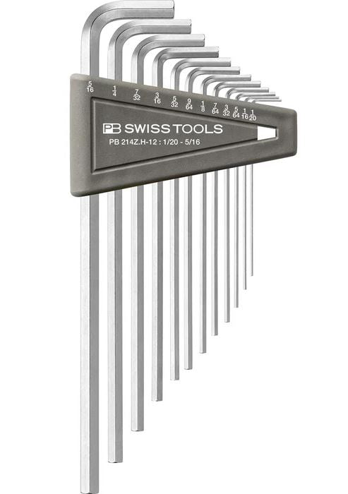 PB SWISS XL HEX KEY SET IMPERIAL 12PCE