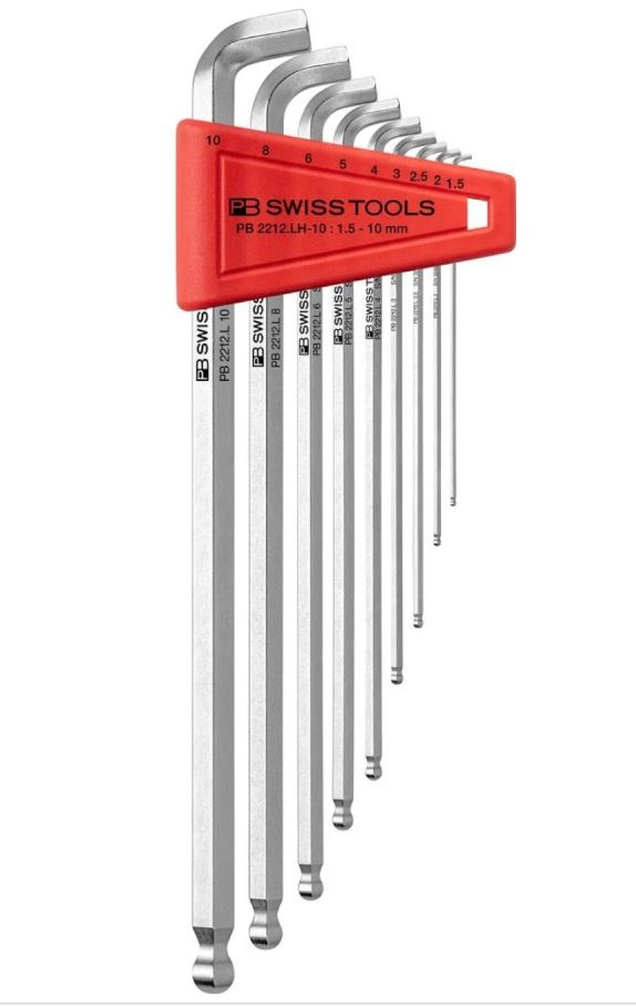 PB SWISS 9PC HEX KEY SET 100DEG