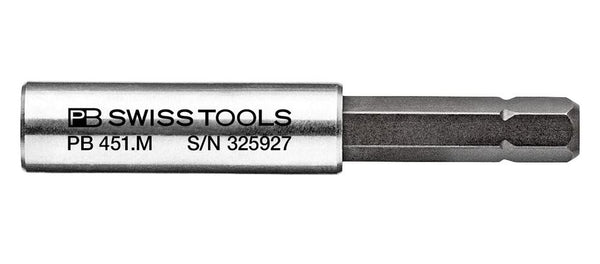 PB SWISS 1/4 HEX ADAPTOR 60 mm magnetic bit holder