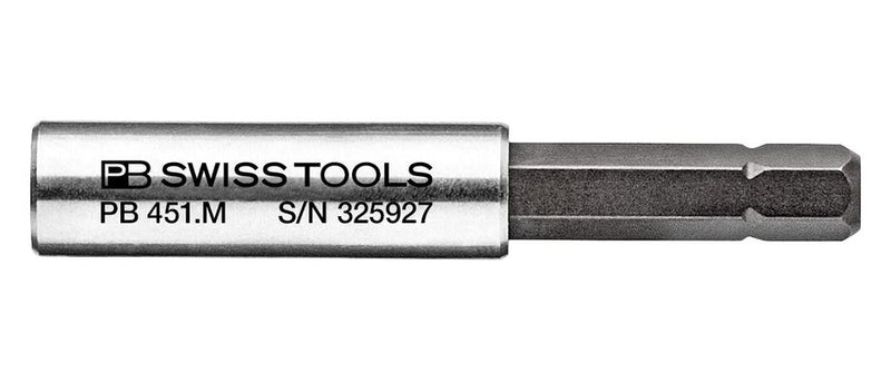 PB SWISS 1/4 HEX ADAPTOR 60 mm magnetic bit holder