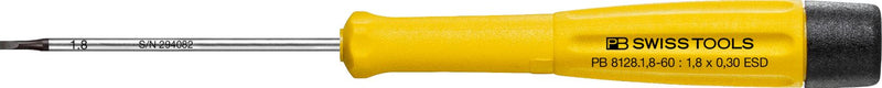 PB SWISS 1.8MM SLOTTED ESD SCREWDRIVER