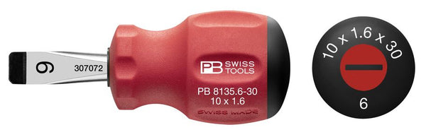 PB SWISS STUBBY 10MM SCREWDRIVER