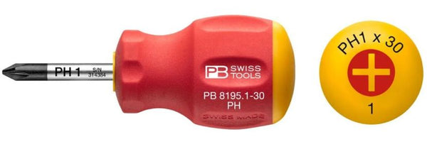 PB SWISS STUBBY PH#1 X 30MM