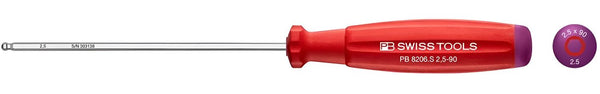 PB SWISS 2.5MM HEX BALL END SCREWDRIVER