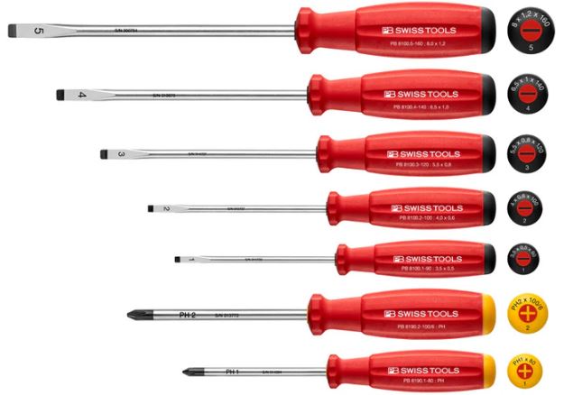PB SWISS TOOL 7PCE SCREWDRIVER SET