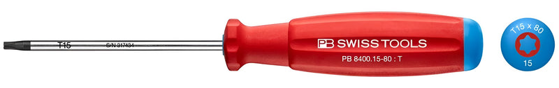PB SWISS TOOLS TORX T15 X 80MM SDRIVER
