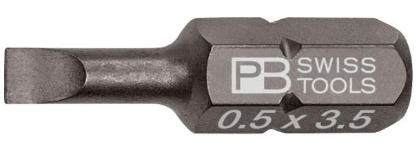 PB SWISS SLOTTED BIT 1/4 X  3.5MM X 25MM