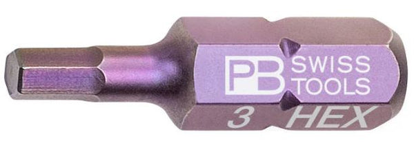 PB SWISS 3.0MM 1/4 HEX BIT 25MM