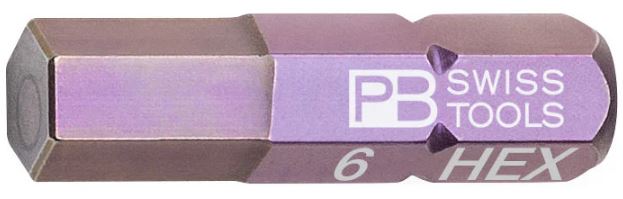 PB SWISS  6.0MM 1/4 HEX BIT 25MM