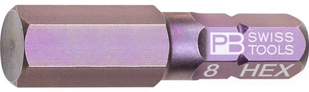 PB SWISS 8.0MM 1/4 HEX BIT 25MM