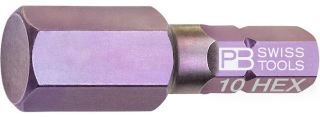 PB SWISS HEX BIT 10MM X 25MM