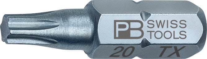 PB SWISS TORX T20 1/4 HEX BIT 25MM