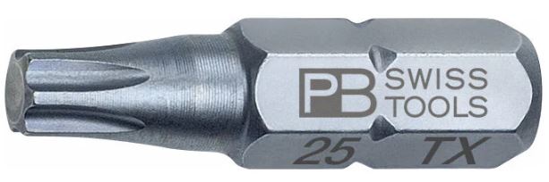 PB SWISS TORX T25 1/4 HEX BIT 25MM