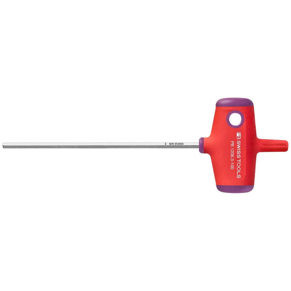 PB SWISS T HANDLE 3MM HEX X 100MM