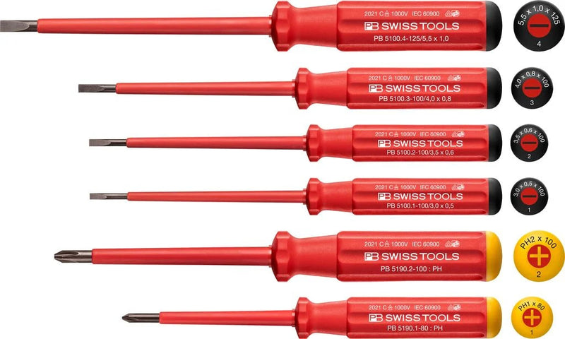 PB SWISS 5542.CN INSULATED SDRIVER SET VDE
