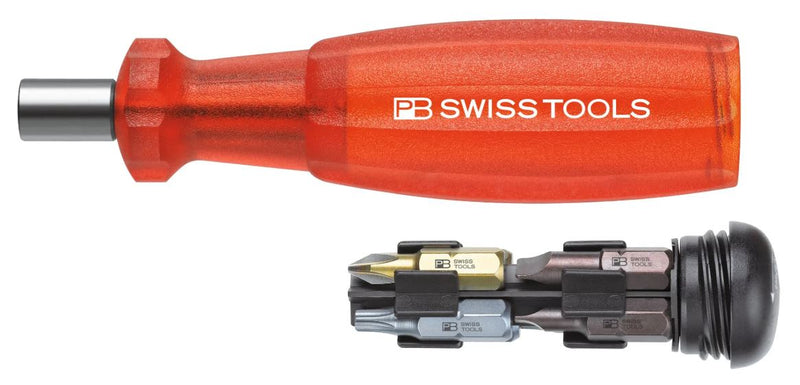 PB SWISS MAGNETIC SCREWDRIVER short WITH BITS