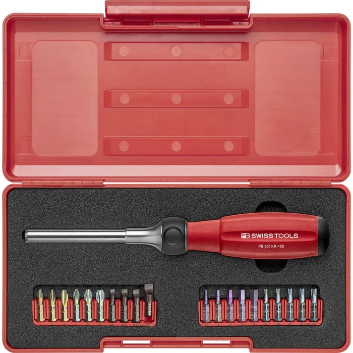 PB SWISS TWISTER RATCHET S/DRIVER & 20 BITS
