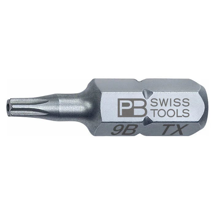 PB SWISS TORX T9 SEC 1/4 HEX BIT 25MM