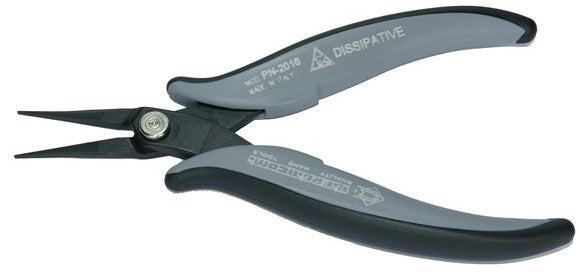 Piergiacomi ESD Smooth Flat Long Nose Pliers, 160mm x1.2