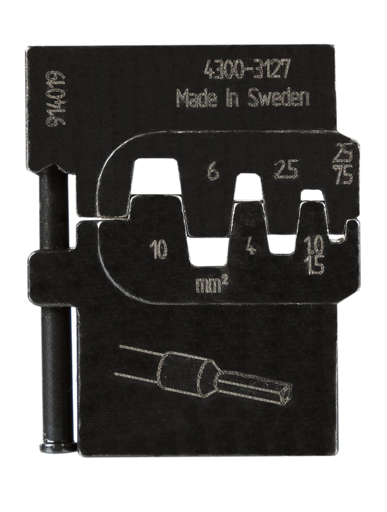 Pressmaster Crimp Die Bootlace 0.2-10mm for uninsulated end sleeves (ferrules) ranging from 0.25 up