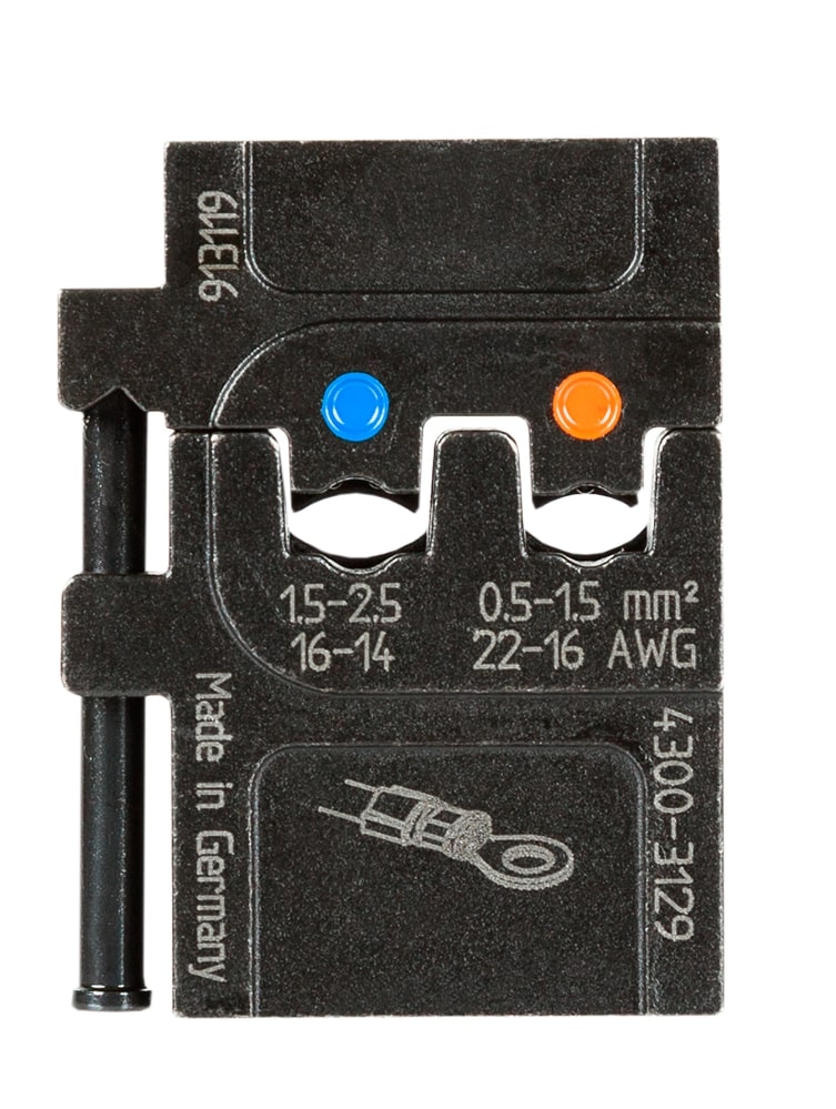Pressmaster Die set for 22-14 AWG (0.5-2.5 mm2) red and blue insulated terminals & splices