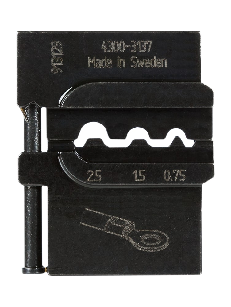 Pressmaster Die set for 0.75-2.5 mm2 noninsulated terminals, lugs, and splices