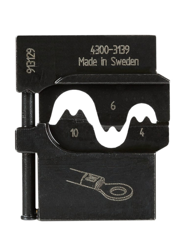 Pressmaster Die set for 4-10 mm2 noninsulated terminals, lugs, and splices