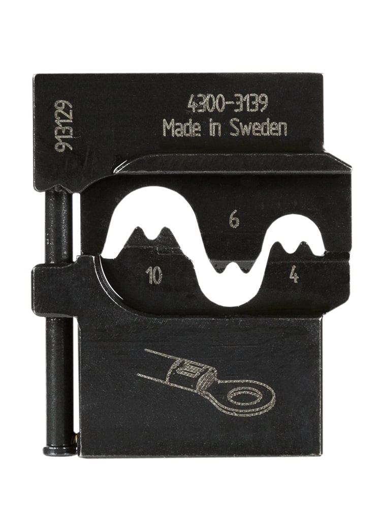 Pressmaster Die set for 4-10 mm2 noninsulated terminals, lugs, and splices