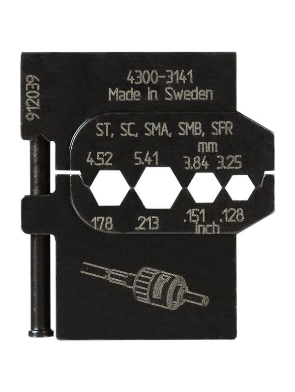PRESSMASTER CRIMP DIE for  fiber optic connectors