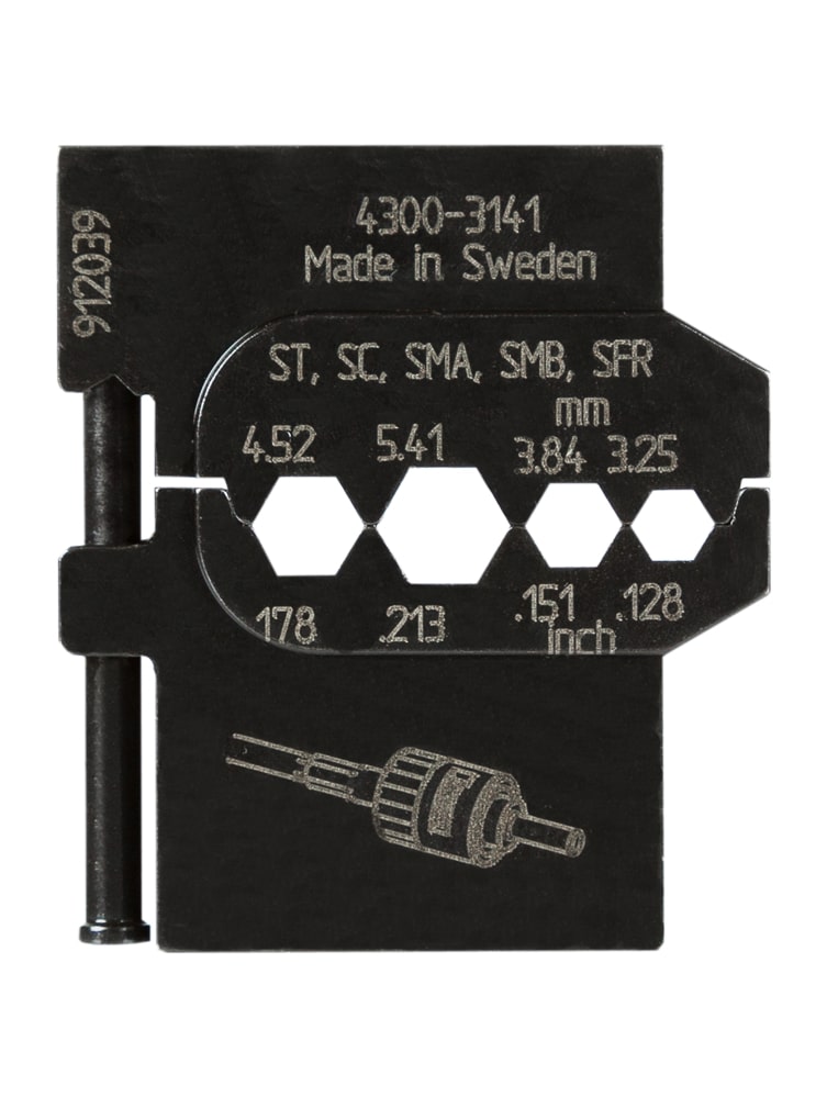 PRESSMASTER CRIMP DIE for  fiber optic connectors