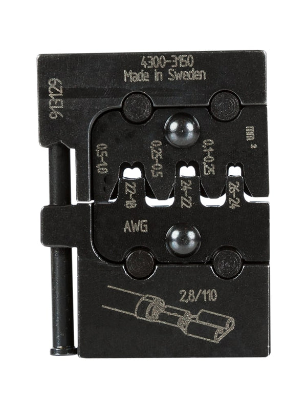PRESSMASTER OPEN BARREL DIE SET 18-22AWG