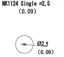 Quick Hot Air Nozzle Straight 2.5mm