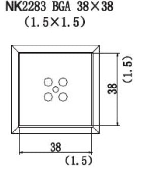 Quick NK2283 HotAir Nozzle BGA 38 x 38 (1.5 x 1.5)