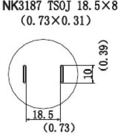 Quick HotAir Nozzle TSOJ 18.5 x 8.0 (0.73 x 0.31)