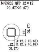 Quick Hot Air Nozzle QFP 12mm x 12mm