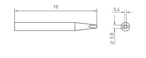 Weller Soldering Tip RTM008S