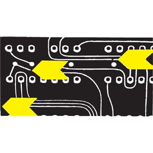 Shercon ARY20ZV1ME 1/8" Yellow Arrows, 1,000/Envel