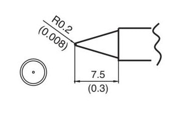 Hakko T15-B Conical Tip