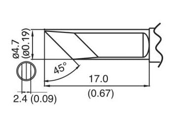 Hakko T15-KF Knife Tip