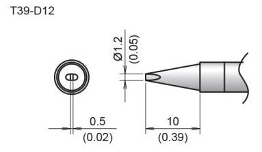 Soldering Tip/Shape-1.2D For FX971 / FX972