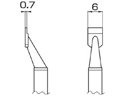 Hakko T8-1005 Tweezer Tips For FM2022 Handpiece