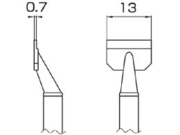 Hakko Tweezer Tips For FM2022 Handpiece13L