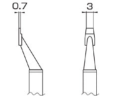Hakko T8-1013 Tweezer Tips For FM2022 Handpiece