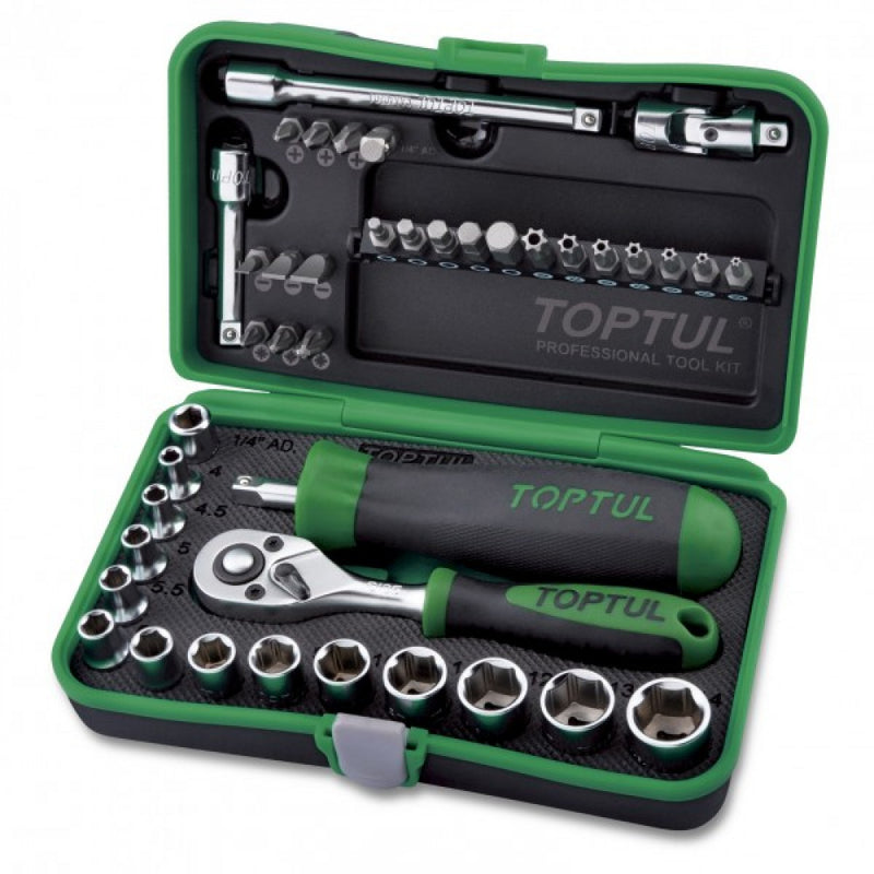 Toptul 1/4" Drive 41pce Socket & Bit Set