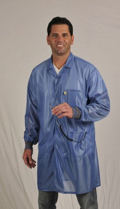 Traditional OFX-100, Blue Knee-Length Coat w/Cuffs, Medium